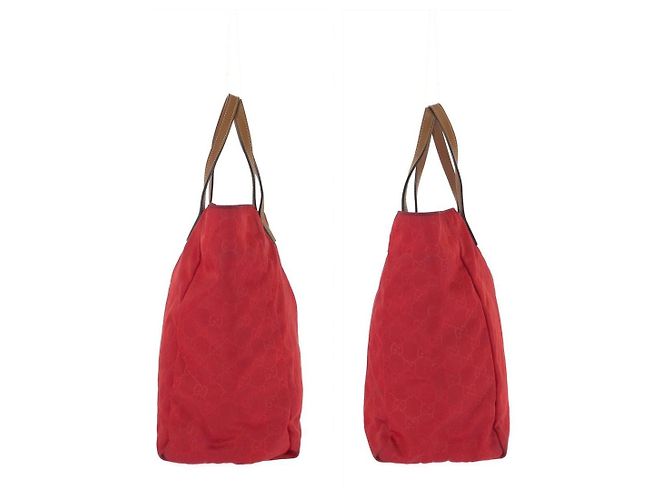 Borsa Tote Gucci GG Nylon in nylon e pelle - vista 8