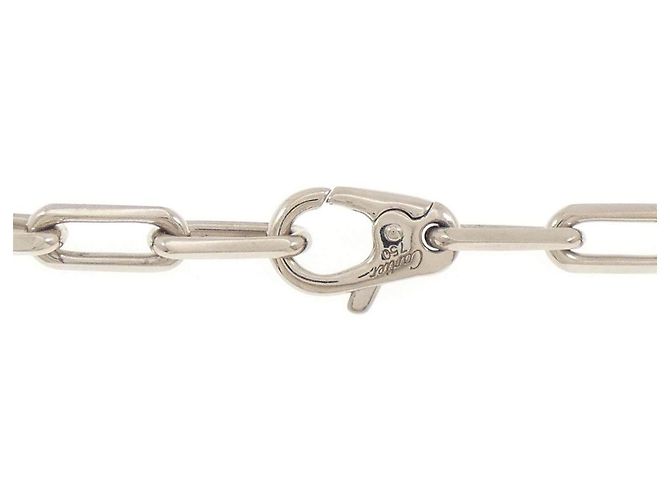 Collana Cartier Santos Dumont Oro Bianco 18K - vista 4