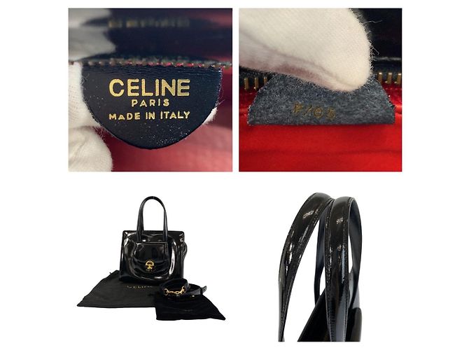 Céline Celine 2-Way-Tasche aus Lackleder - Ansicht 3