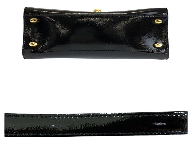Céline Celine 2-Way-Tasche aus Lackleder - Ansicht 6