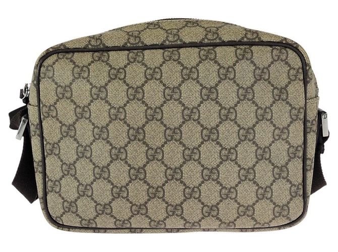 Borsa a tracolla Gucci in tela GG Supreme e pelle - vista 2