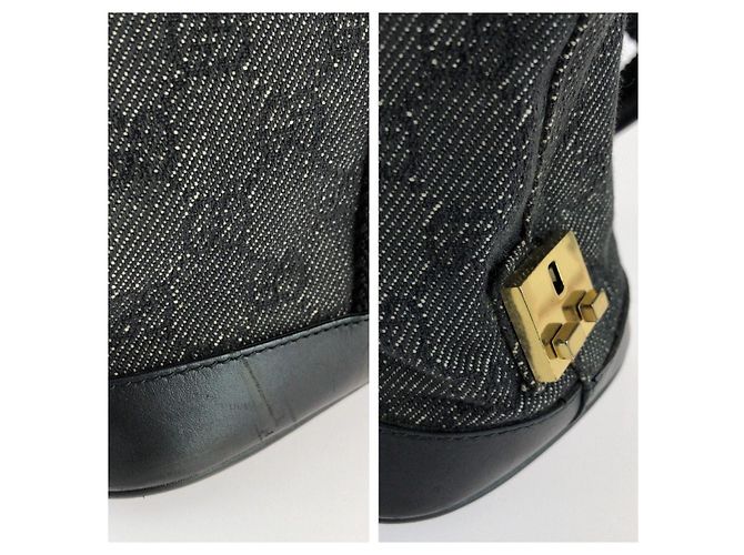 Borsa Tote Gucci in tela GG e pelle - vista 6