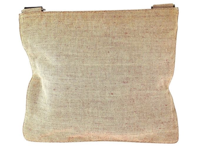 Borsa a tracolla in tela Prada con placca logo triangolare - vista 2