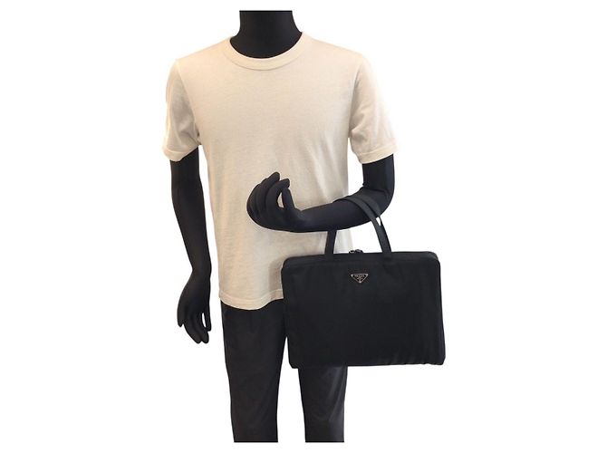 Prada Tessuto Nylon Briefcase - view 8