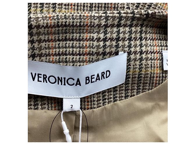 Veronica Beard Andrea Plaid Blazer in Multicolor Wool - view 6