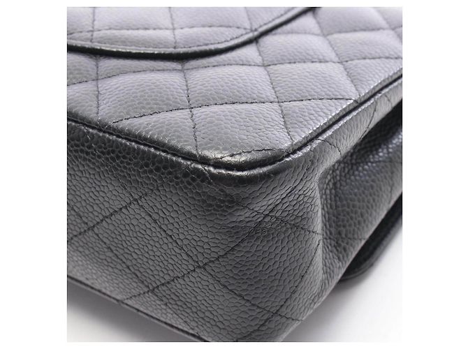 Borsa a spalla Chanel Matelasse Caviar Skin Double Flap - vista 10