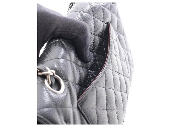 Borsa a spalla Chanel Matelasse Caviar Skin Double Flap - vista 6