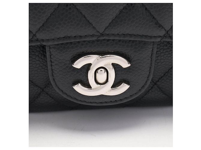 Borsa a spalla Chanel Matelasse Caviar Skin Double Flap - vista 8