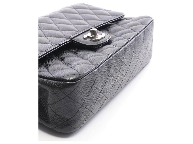 Borsa a spalla Chanel Matelasse Caviar Skin Double Flap - vista 9