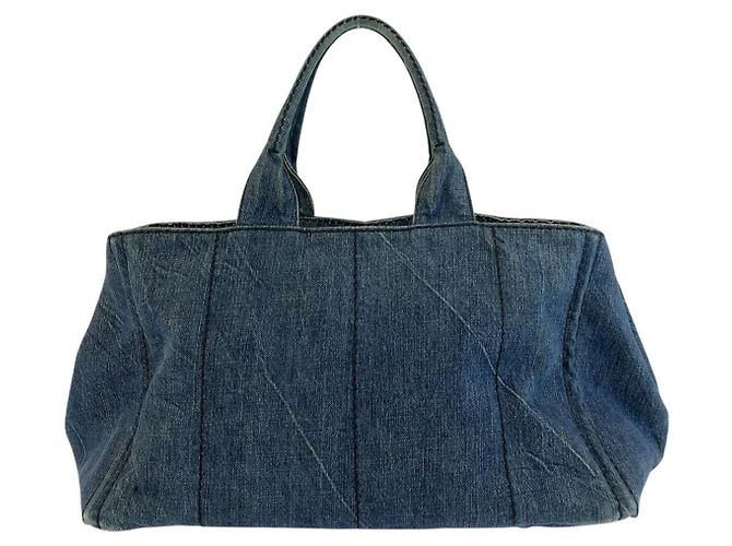Bolso Tote Prada Canapa de denim - vista 2