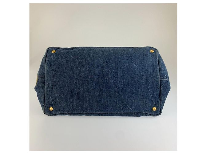 Bolso Tote Prada Canapa de denim - vista 9