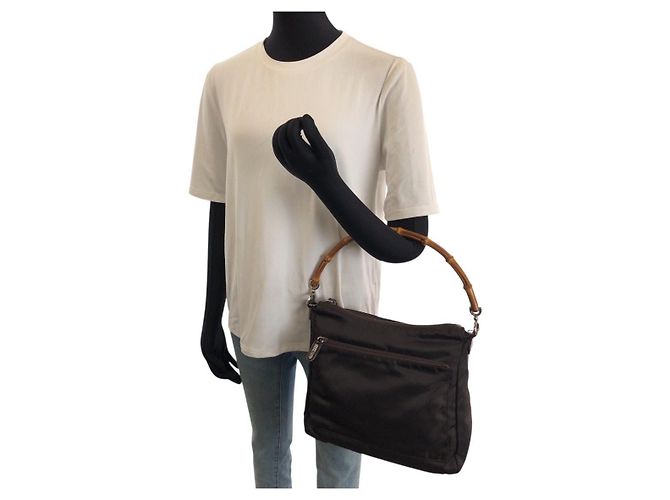 Bolso 2way Gucci Bamboo Nylon - vista 7