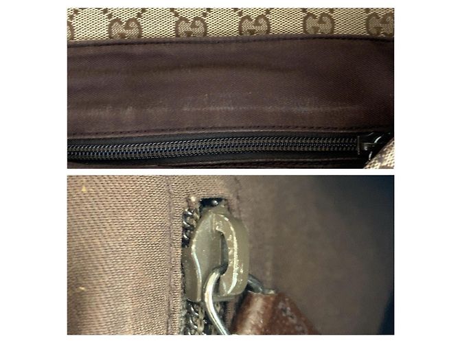 Borsa a tracolla Gucci GG Canvas Leather - vista 6