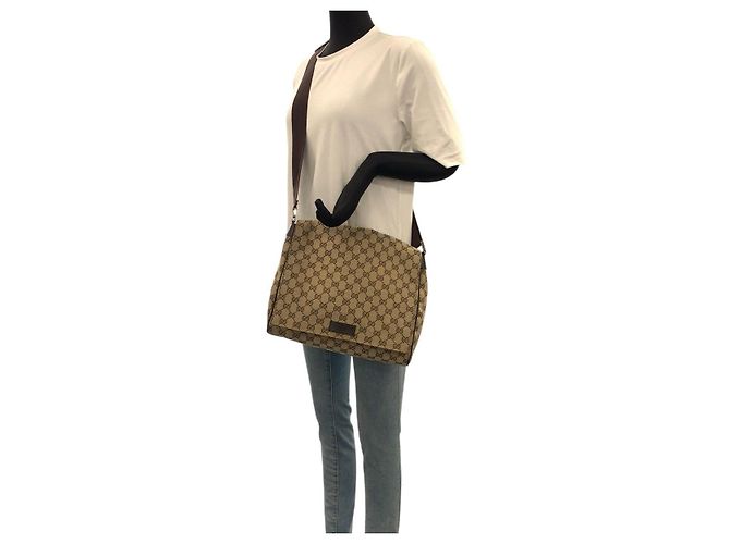 Borsa a tracolla Gucci GG Canvas Leather - vista 7