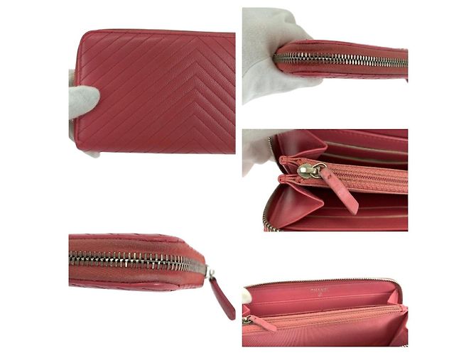 Cartera larga Chanel Coco Mark V Chevron Caviar - vista 7