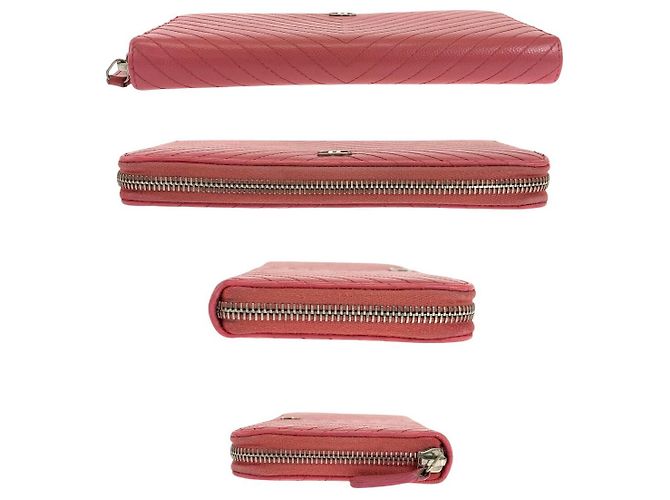 Cartera larga Chanel Coco Mark V Chevron Caviar - vista 8