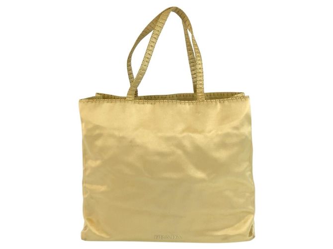 Borsa in raso con logo Prada ricamato - vista 2