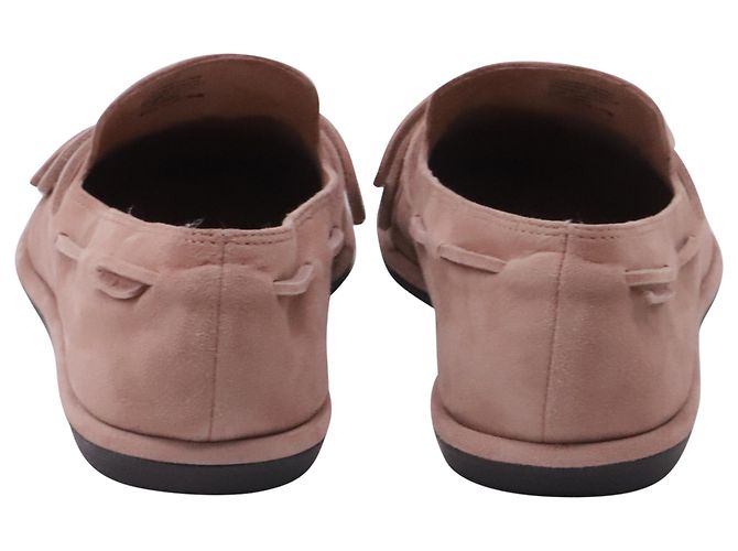 Tory Burch Bow Bootsschuhe aus Rose Wildleder - Ansicht 4
