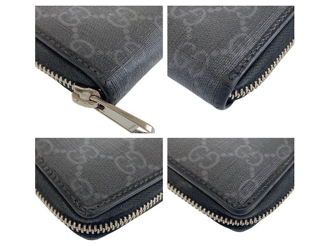Gucci Interlocking GG Supreme Canvas Leather Long Wallet - Ansicht 2