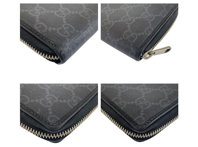 Gucci Interlocking GG Supreme Canvas Leather Long Wallet - Ansicht 3