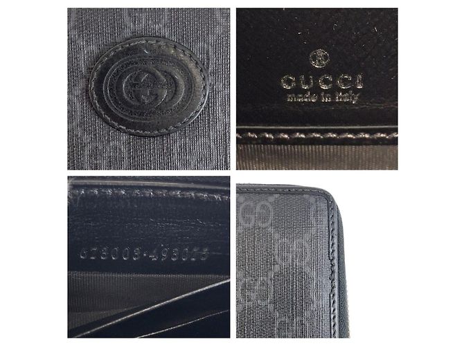 Gucci Interlocking GG Supreme Canvas Leather Long Wallet - Ansicht 4