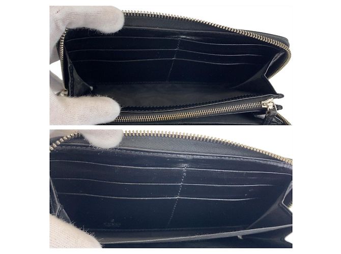Gucci Interlocking GG Supreme Canvas Leather Long Wallet - Ansicht 8