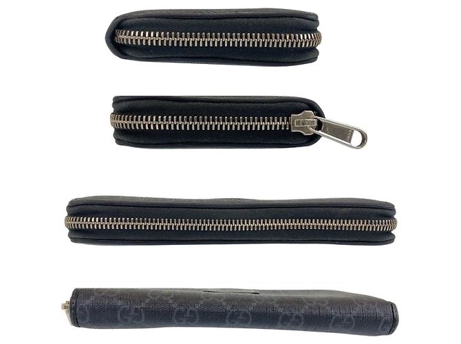 Gucci Interlocking GG Supreme Canvas Leather Long Wallet - Ansicht 9