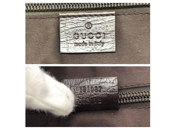 Sacoche Gucci GG Supreme Canvas Leather Briefcase - vue 4