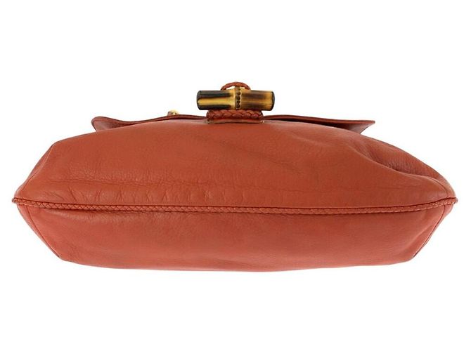 Borsa a tracolla Gucci in pelle Bamboo - vista 10