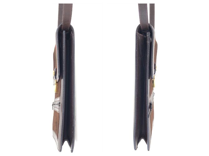 Borsa a tracolla Gucci Sherry Line in pelle scamosciata - vista 8