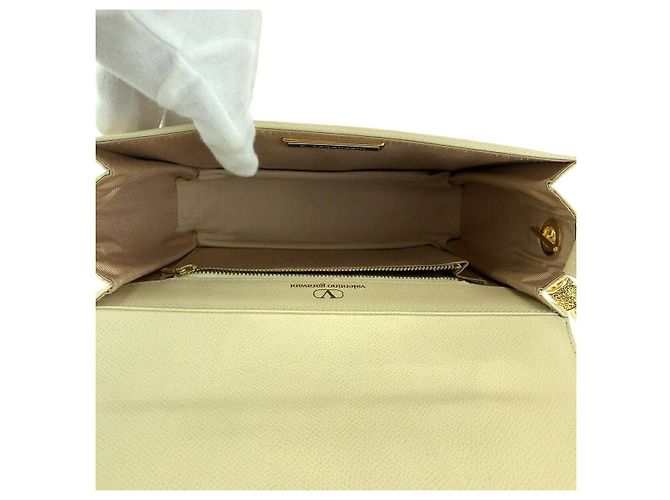 Borsa a tracolla in pelle con nappe Valentino Garavani - vista 9