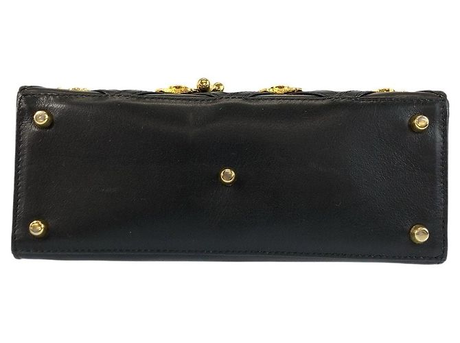 Borsa a tracolla in pelle Versace Medusa - vista 10