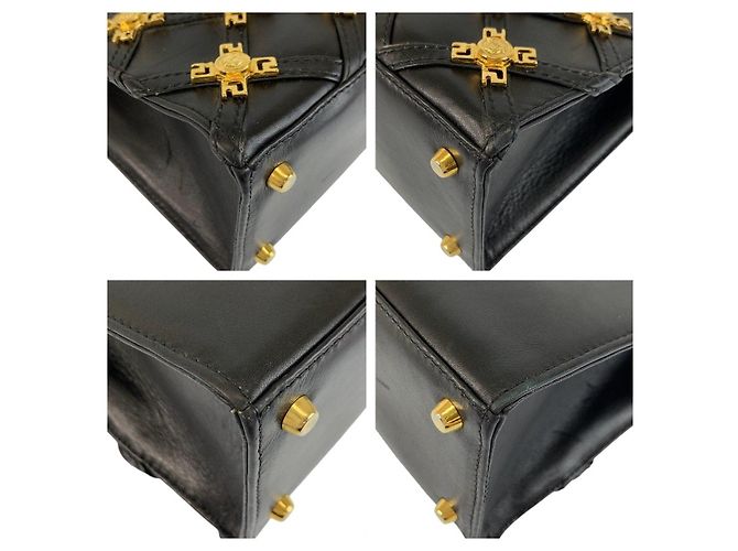 Borsa a tracolla in pelle Versace Medusa - vista 4