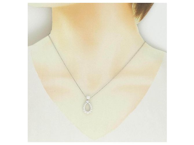 Collana Harry Winston Loop Extra Large in platino e diamanti - vista 6