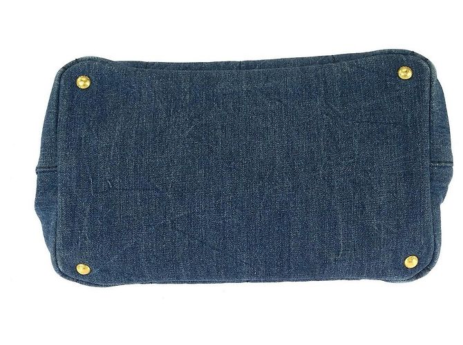 Borsa 2way Prada Canapa Denim - vista 10