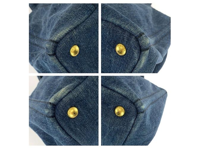 Borsa 2way Prada Canapa Denim - vista 3