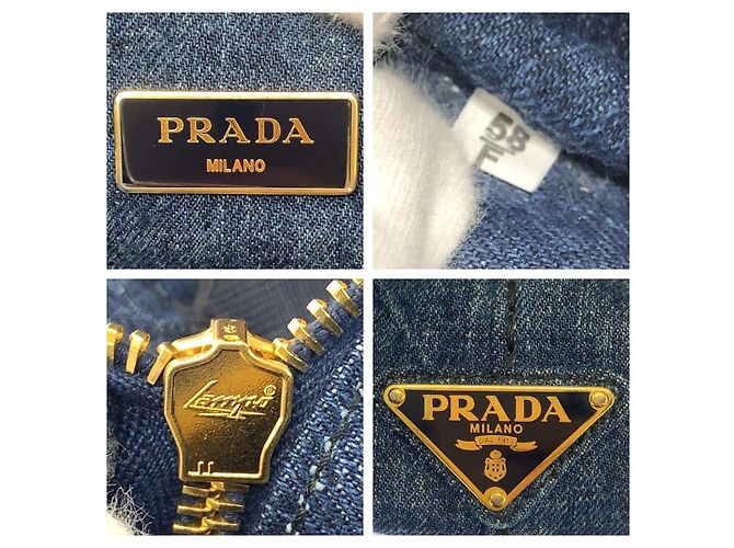 Borsa 2way Prada Canapa Denim - vista 4