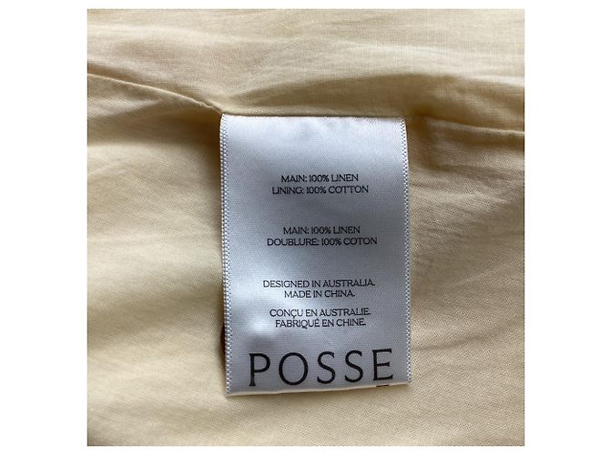 Autre Marque Posse Nancy Gilet Top aus cremefarbenem Leinen - Ansicht 5