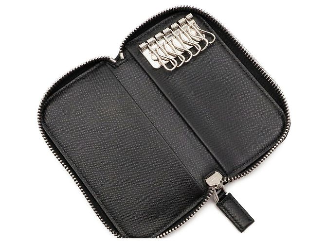 Portachiavi Prada Saffiano con zip per 6 chiavi - vista 5