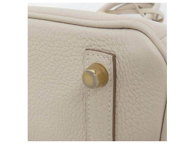 Hermès Birkin25 em couro Togo bege - vista 3