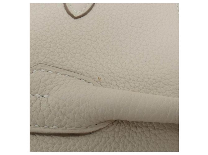 Hermès Birkin25 em couro Togo bege - vista 6