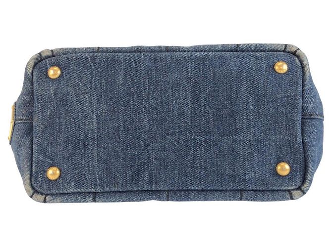 Bolso Tote Prada Canapa Denim - vista 10