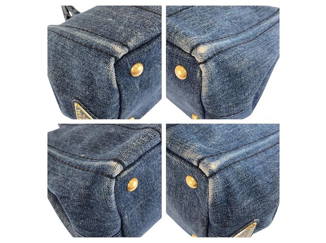 Bolso Tote Prada Canapa Denim - vista 4