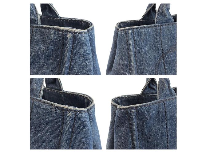Bolso Tote Prada Canapa Denim - vista 5