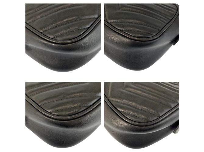 Borsa camera Gucci GG Marmont in pelle - vista 4