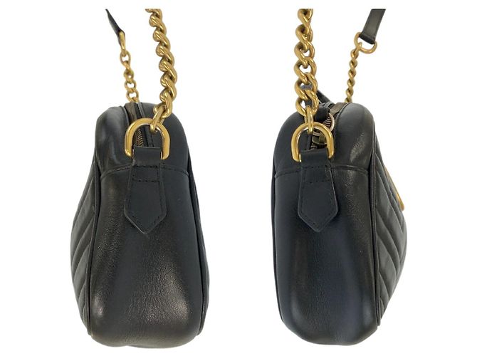 Borsa camera Gucci GG Marmont in pelle - vista 7