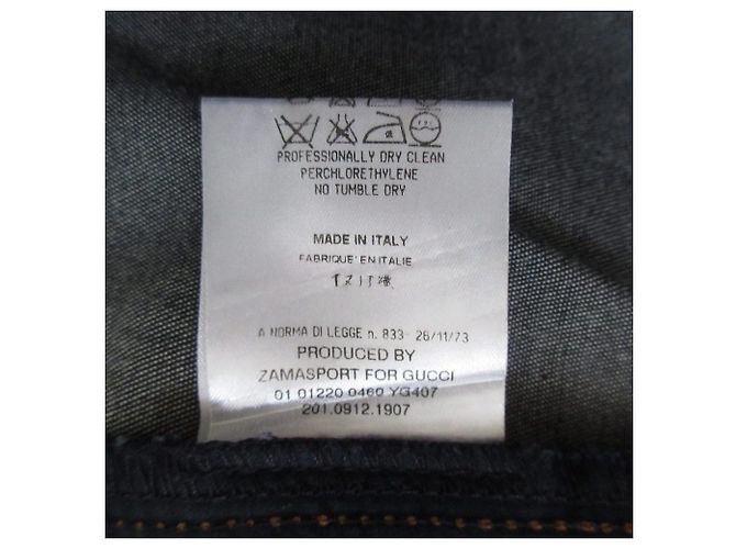 Vaqueros de denim azul índigo Gucci - vista 10