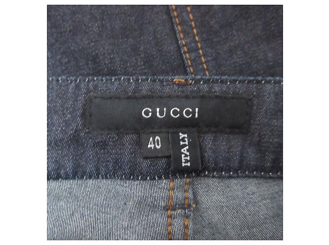 Vaqueros de denim azul índigo Gucci - vista 8