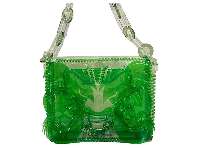 Autre Marque Mame Kurogouchi Clear PVC Chain Shoulder Bag - view 2