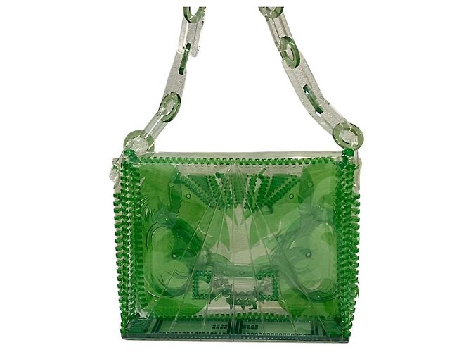 Autre Marque Mame Kurogouchi Clear PVC Chain Shoulder Bag - view 3